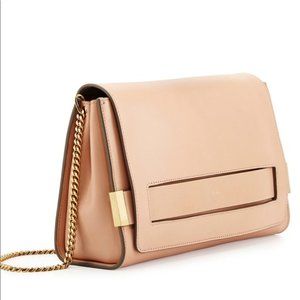 Chloe Nude Goatskin Elle Chain Clutch